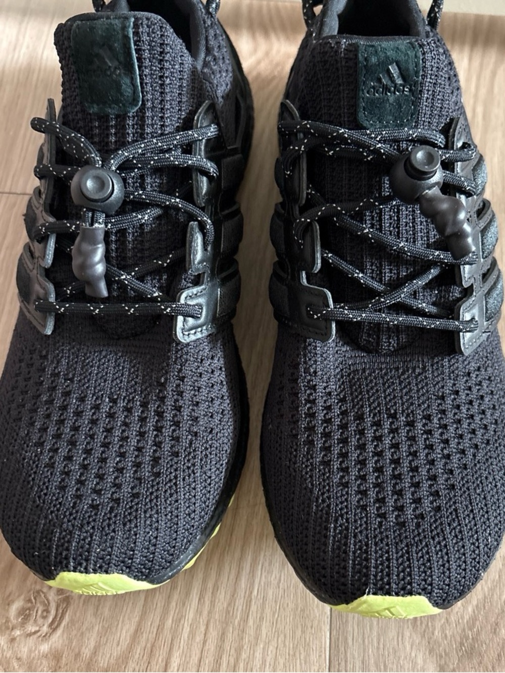 Ivy Park/adidas Men’s Black Running Shoes with Lime Accents